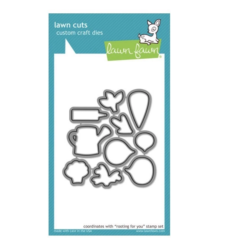 Conjunto de selos para scrapbooking Lawn Fawn - enraizamento para você cortes de gramado de aço LF1041 - Imagem 1 de 1