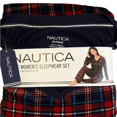 Conjunto de pijama polar para mujer Nautica talla XXL NUEVO CON ETIQUETAS Foto 1 de 4