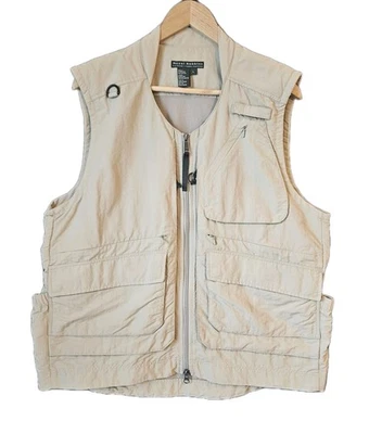 Royal Robbins Men’s L Field Guide Vest Khaki Travel Hiking Fishing Nylon - Image 1 of 4