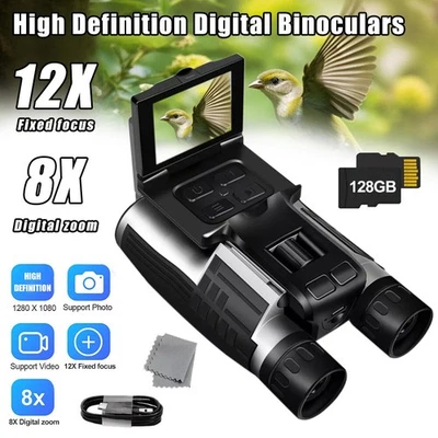 Digital Binoculars 48MP 8x Optical Zoom 2.5K Video Camera for Concerts Hunting - Image 1 of 4