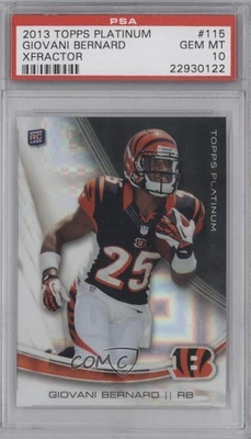 Topps Platinum X-Fractor 2013 Giovani Bernard #115 PSA 10 GEM MT novato radiocontrol Foto 1 de 2