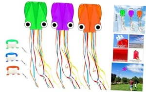 Octopus Kites for Kids & Adults Easy to Fly, 24”x 158” Large Soft Kite Kit for - Picture 1 of 8