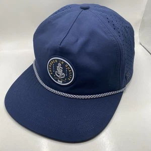 Cappello Melin Coronado Hydro Blu SnapBack Maglia Corda Taglia Media Pulito Ottime Condizioni - Foto 1 di 11