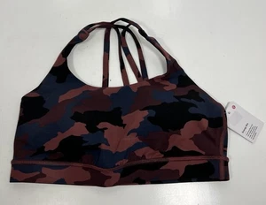 Lululemon Energy BH Camo Smoky Red Night Gr. 8 Neu Mit Etikett Yoga Athleisure  - Bild 1 von 6