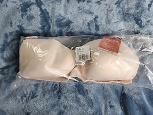 Warner's Cloud 9 Super Soft Wireless Lightly Lined Comfort Bra Sz 40C. Sandshell - Picture 1 of 4