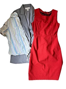 Lote de 3 MEDIANOS: Blazer Rachel Zoe, Camiseta Christopher & Banks, Vestido Anthropologie - Imagen 1 de 20