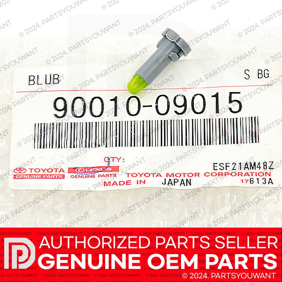 Genuine Toyota Bulb 9001009015 / 90010-09015 OEM