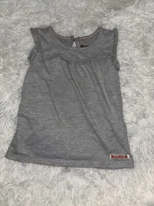 Hudson Girls Sz. 5 Gray Sleeveless Knit Top. Cute, Grt. Quality - Picture 1 of 7