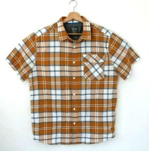 Mountain Hard Wear Mens Large Short Sleeve Orange Button Up Summer Shirt - Bild 1 von 4