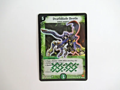 Duel Masters TCG Deathblade Beetle S9/S10 Holo Foil Rare 2004 Mint Vintage DM-01 - Image 1 of 2
