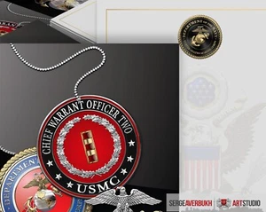 Modèle d'invitation personnalisable US Marine Chief Warrant 2 TÉLÉCHARGEMENT NUMÉRIQUE - Photo 1 sur 3