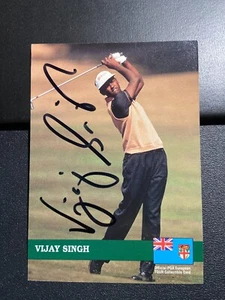 Pro Set #E6 1992 Vijay Singh RC autógrafo - Imagen 1 de 1