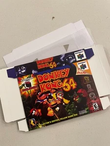 DONKEY KONG 64 - NINTENDO 64 N64 - BOX ONLY + PROTECTOR - Picture 1 of 1