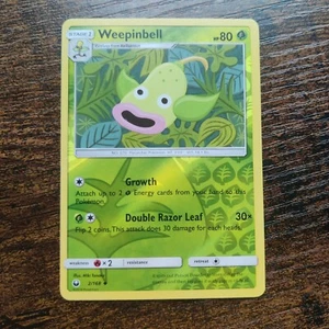 Weepinbell 2/168 - NM REVERSE HOLO SM Celestial Storm - Pokemon 2018 TCG Card - Picture 1 of 2