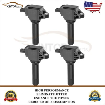 4 Ignition Coils Pack For 2013-2014 Subaru BRZ Scion FR-S 2.0L H4 - Image 1 of 4