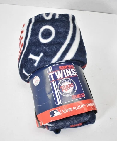 Minnesota Twins Super Plush Throw Blanket Soft Fuzzy 46" x 60" MLB By Northwest Cover