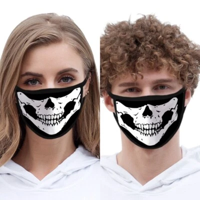Gesichtsmaske Stoffmaske Mundbedeckung Atemmaske Behelfsmaske Totenkopf Skull