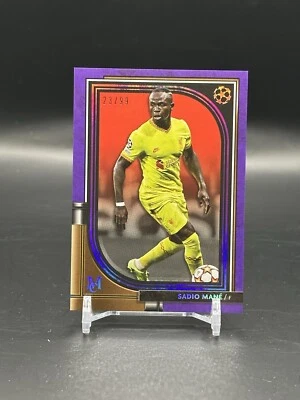 SADIO MANE 2022/23 TOPPS MUSEUM CHAMPIONS LEAGUE #57 PURPLE /99 BD7330 - Image 1 of 2
