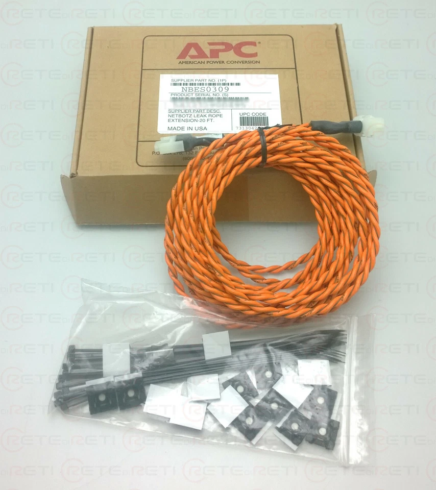 € 154+IVA APC NBES0309 NetBotz Leak Rope Extension - 20 ft. (Requires NBES0308). - Immagine 1 di 1