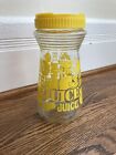 Vintage Retro 24 Oz Glass Juice Kitchen Container Jug With Lid 8” Tall