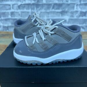 Nike Air Jordan 11 XI Retro Low Cool Grey White 505836-003 Toddlers Baby Size 5C