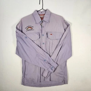 Simms Vented Fly Fishing Med Shirt Madison River outfitters Montana - Picture 1 of 18