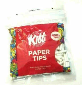 BULL BRAND KIFF King Size Pre Rolled Tips 450 Smoking Roaches 6mm RESEALABLE Bag - Picture 1 of 1