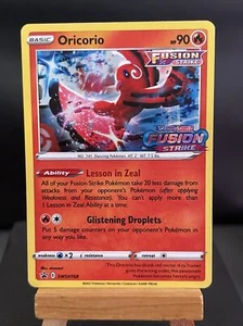 Pokemon Card Oricorio SWSH168 Holo Fusion Strike Prerelease Black Star Promo NM - Picture 1 of 2
