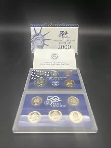2000 Clad Proof Set U.S. Mint Original Government Packaging OGP COA - Picture 1 of 9