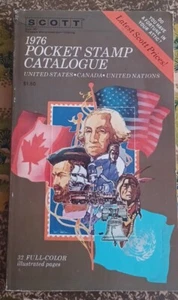 Catálogo de estampillas de bolsillo Scott 1976, rústica, James B. Hatcher, colección de estampillas - Imagen 1 de 3