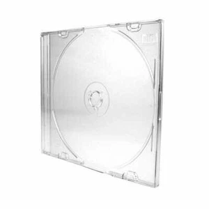5.2mm Slim Jewel Case Clear Single CD DVD Disc Storage Wholesale Lot - Imagen 1 de 2