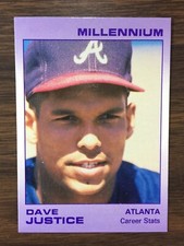1991 Star Company DAVE JUSTICE Limited Edition MILLENNIUM Set #/1000Printed 