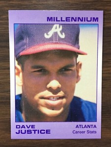 1991 Star Company DAVE JUSTICE Limited Edition MILLENNIUM Set #/1000Printed 
