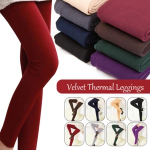 Women Winter Fleece Comfy thermal Plush Warm Thick Pantyhose Stockings Tights - Picture 1 of 20