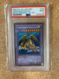PSA 9 Thousand Dragon Metal Raiders Secret Rare 1st Edition MRD-143 - Bild 1 von 2
