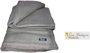 100% Natural Cashmere (108 X 54) Inches Blanket - Pure Pashmina Throw - Picture 1 of 7