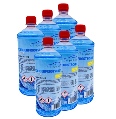 FEBI BILSTEIN 4yourCar anticongelante de disco Winter ReadyMix -30 °C fragancia cítrica fresca 6x1 L