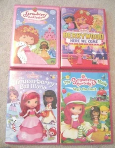 Set of 4 Strawberry Shortcake Children DVD'S - Picture 1 of 1