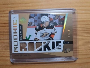 2021-22 UD SP Game Used Rookie Blends Jumbo Patches Jamie Drysdale #RB-JD 04/15 - Bild 1 von 2