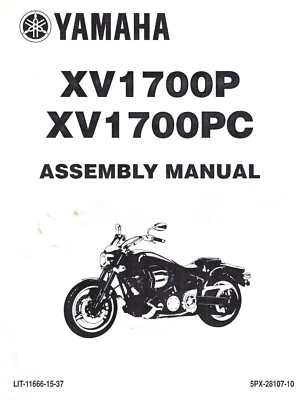 Manual de montaje de fábrica original Yamaha para concesionario Road Star Warrior 1700 XV1700 2003 Foto 1 de 2