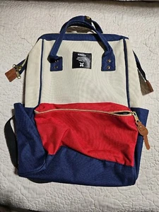 Anello Backpack In Red, White and Blue - Picture 1 of 14