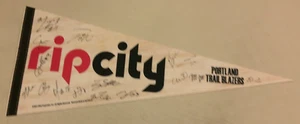 NBA Portland Trailblazers 2016-17 Team Signed Autographed Pennant Lillard +11 - Picture 1 of 7