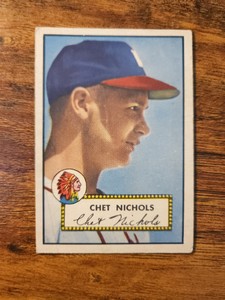 1952 Topps Set-Break #288 Chet Nichols EX-EXMINT SP BOSTON BRAVES Nice Card 