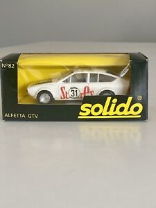 SOLIDO Vintage No.82 ALFETTA GTV #31 1976 24Hr Spa 1/43 Scale Diecast Model 