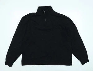 Topman Mens Black Polyester Pullover Sweatshirt Size M - Picture 1 of 10