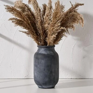 Rustic Farmhouse Flower Vase | 9.5 Inch Large Ceramic Vase | Pampas Grass Vas... - Picture 1 of 7