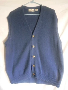 Sears Roebuck 80% Silk 20%Cotton Sweater Vest Men's XL - Picture 1 of 4
