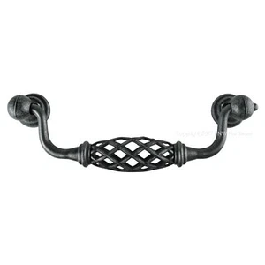 5” Jeffrey Alexander 749-128SIM Birdcage Pewter Cabinet Drawer Pull Handle 128mm - Picture 1 of 2