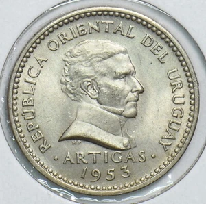 Uruguay 1953 10 Centesimos 298939 combine shipping - Picture 1 of 2