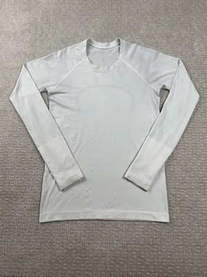 Camisa Lululemon Feminina Tamanho 6 Swiftly Tech Manga Longa Cinza Elástica Academia de Corrida - Imagem 1 de 4